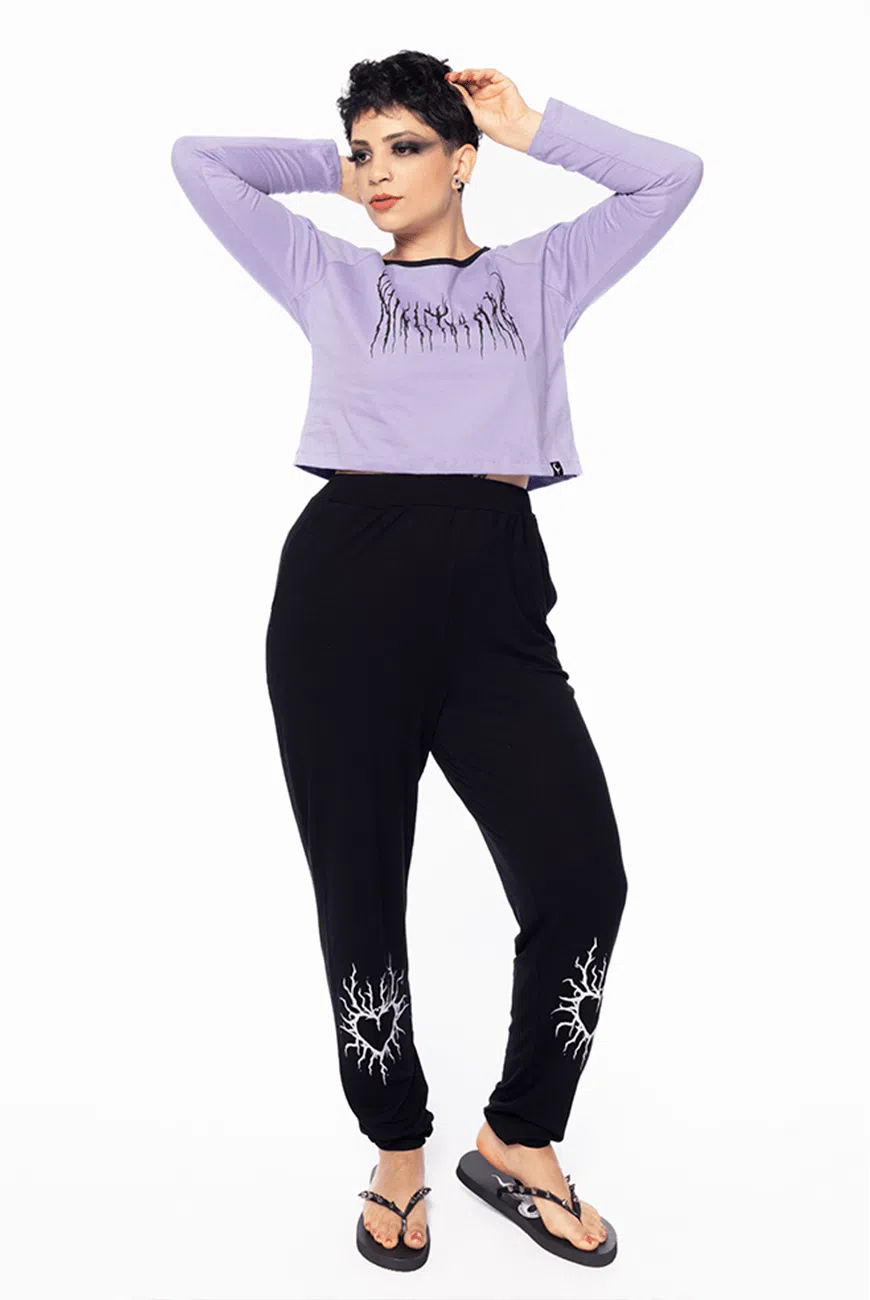 Pijama Longo Lavanda Nightmare - Imagem 4