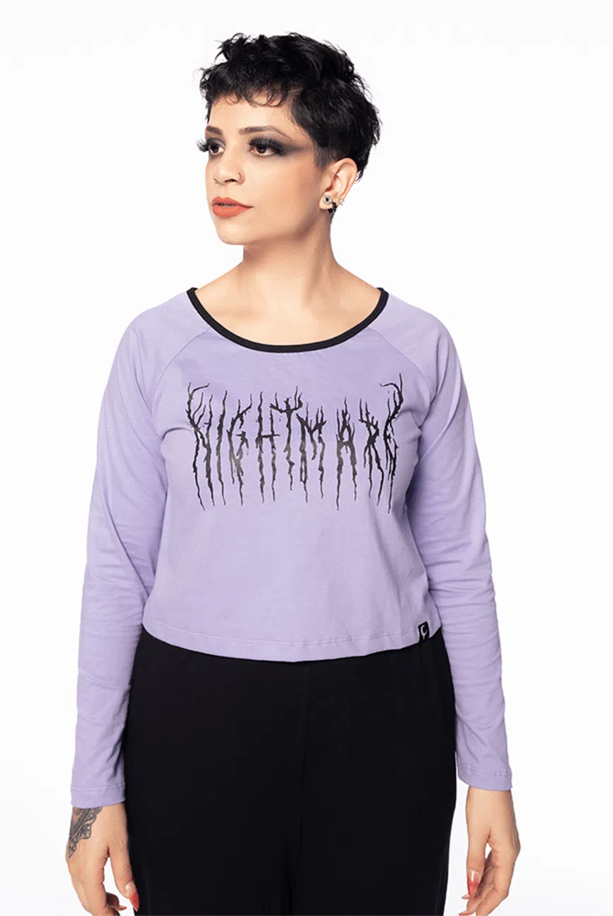 Pijama Longo Lavanda Nightmare - Imagem 5