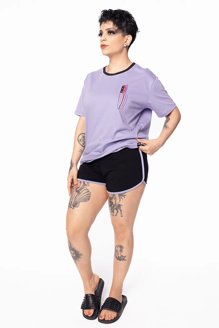 Pijama Short Doll Lavanda Fear - Imagem 2