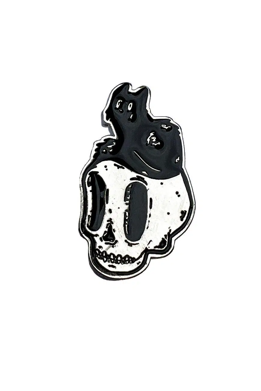 Pin Gato Caveira - Imagem 1