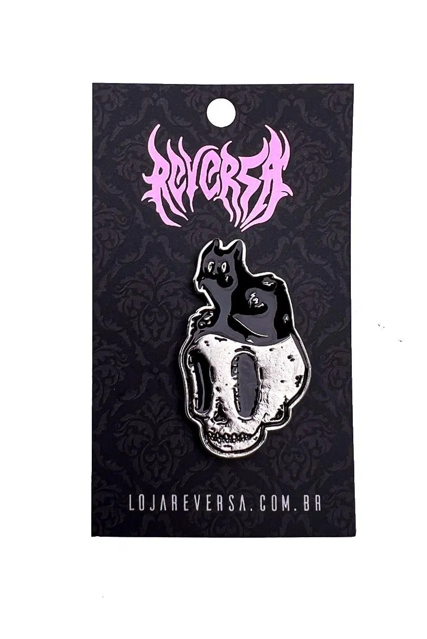 Pin Gato Caveira - Imagem 2