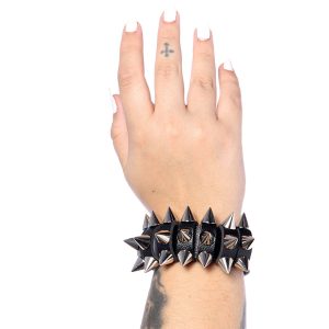 Pulseira Spikes Metal Queen