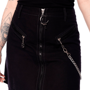 Saia Evasê Preta Beryl