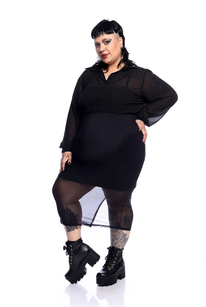 Saia Lápis Tule Blackhearted - Imagem 6