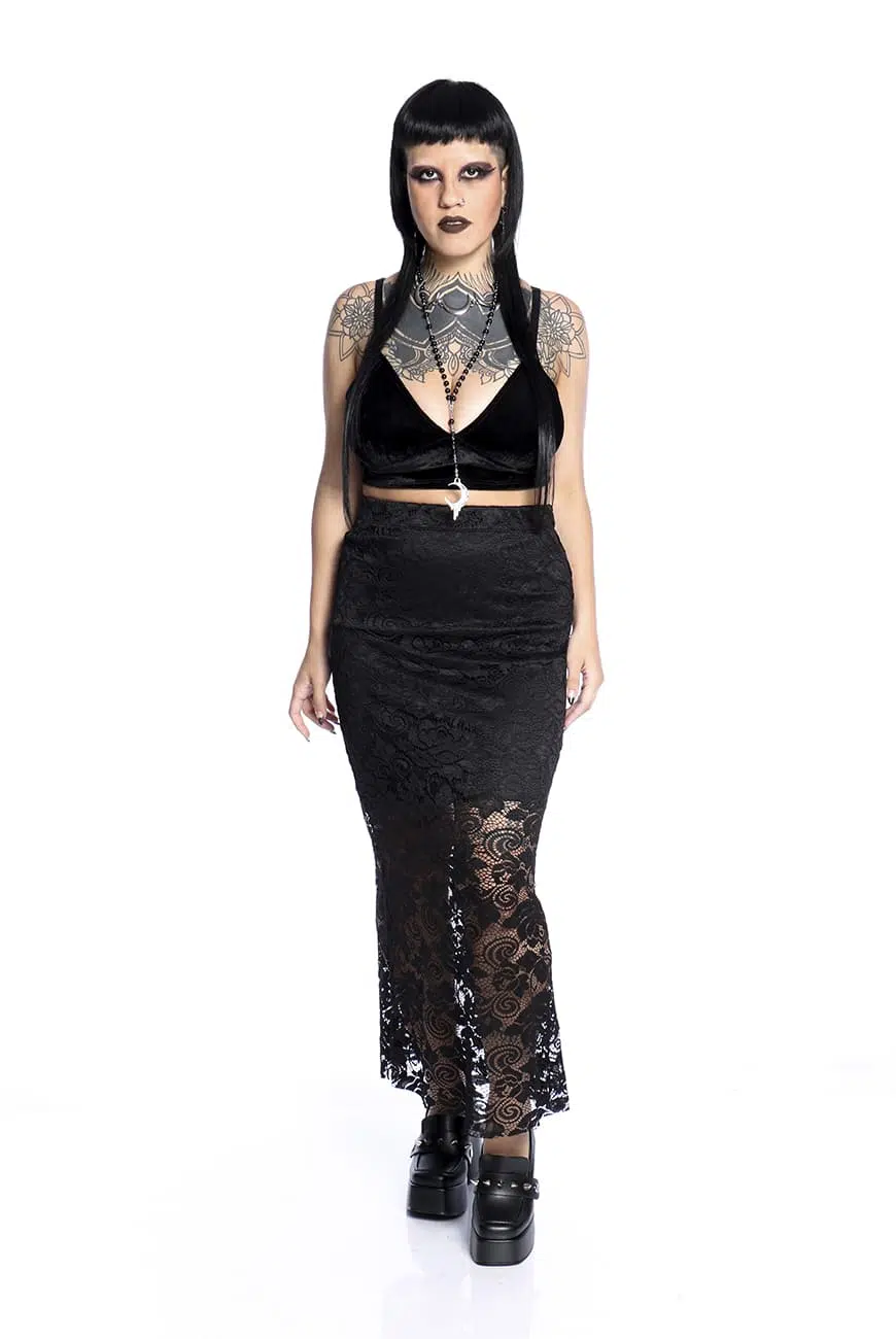 Saia Longa Blackwood Renda - Imagem 6