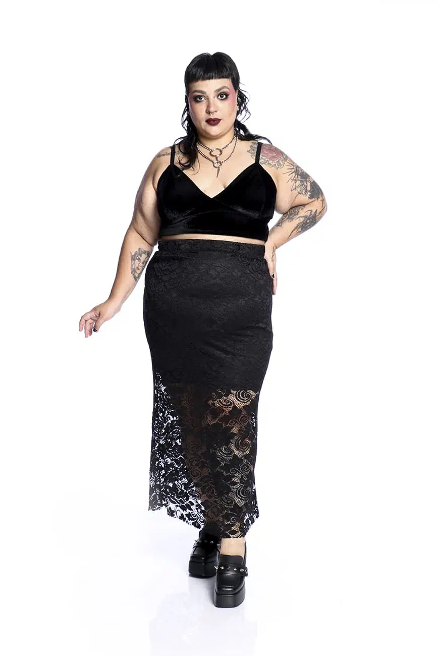 Saia Longa Blackwood Renda - Imagem 7