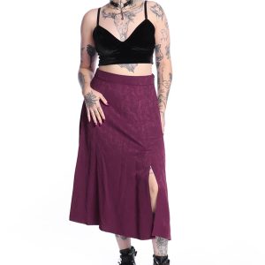 Saia Midi Arabesque Roxa