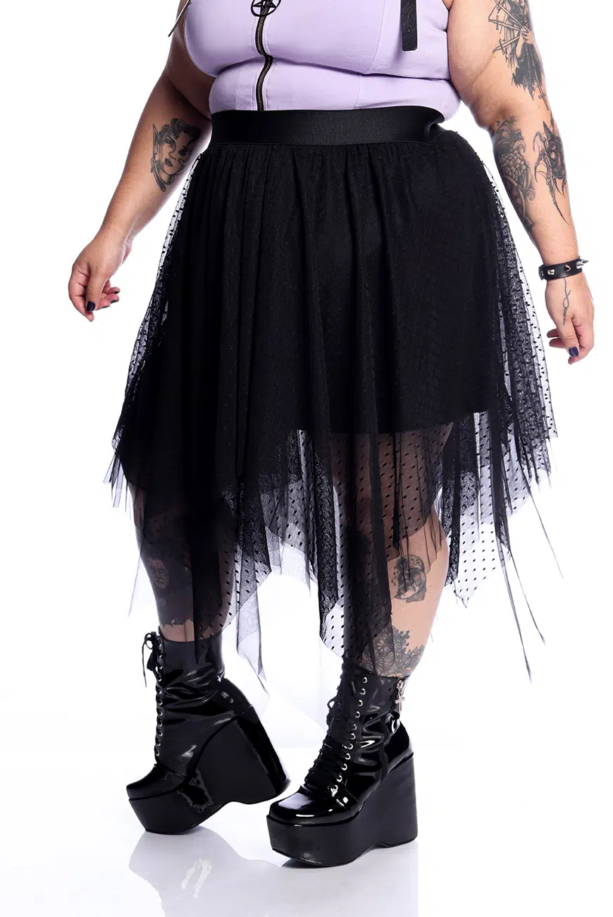 Saia Tule Pontas Imaginary - Imagem 5