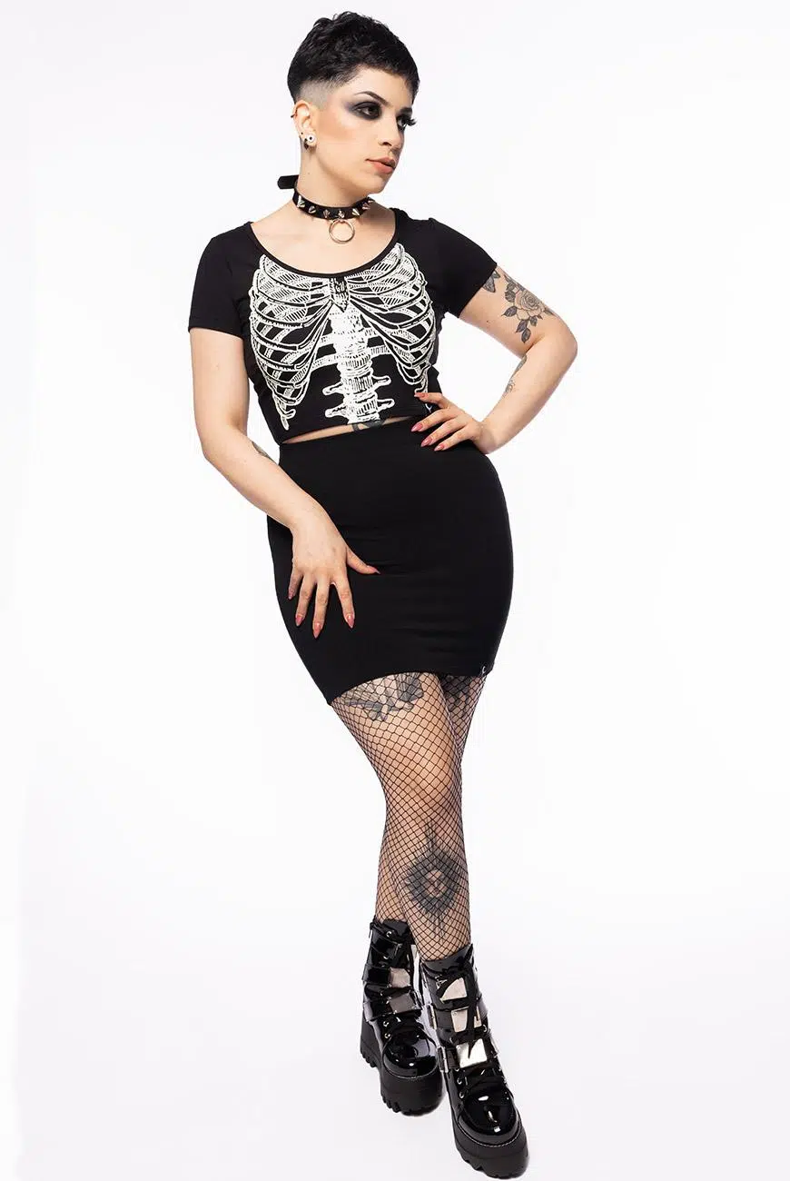 Saia Justa Preta Spellman - Imagem 2