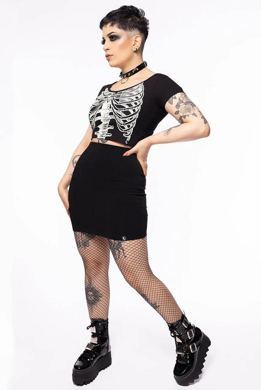 Saia Justa Preta Spellman - Imagem 4