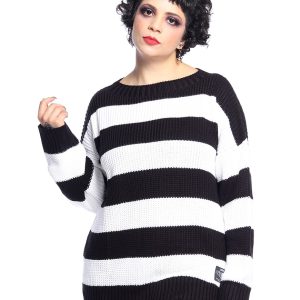 Suéter Listrado Preto e Branco Burton