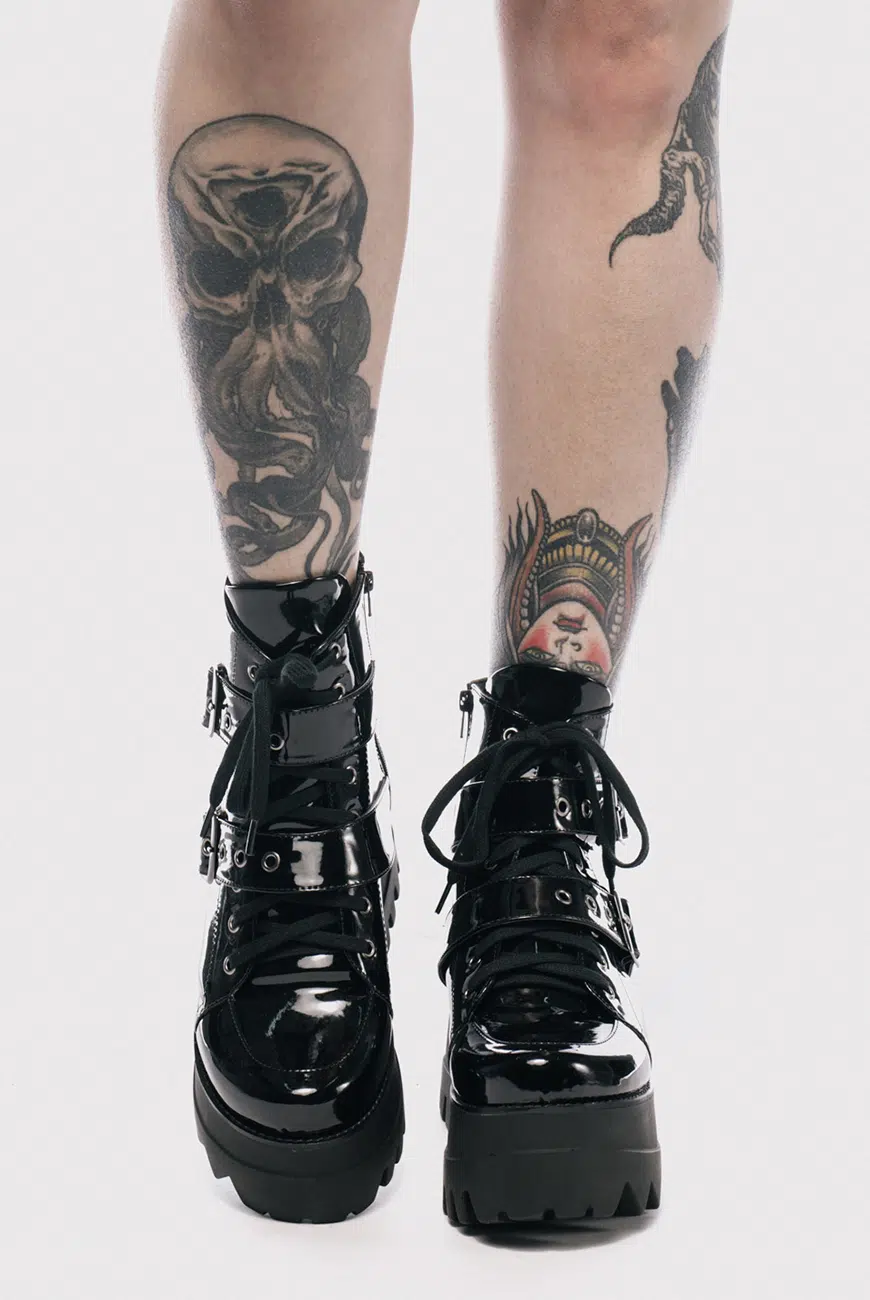 Bota Vegana Plataforma Nyx Verniz - Imagem 2
