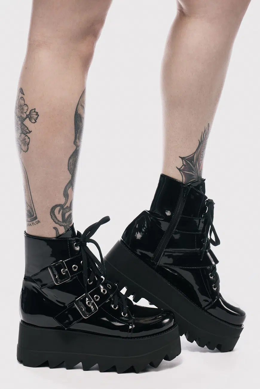 Bota Vegana Plataforma Nyx Verniz - Imagem 3
