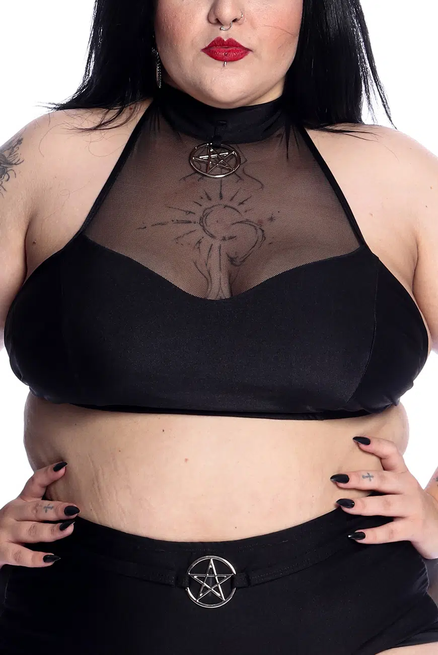 Top Biquíni Tule Pentagrama Cult - Imagem 2