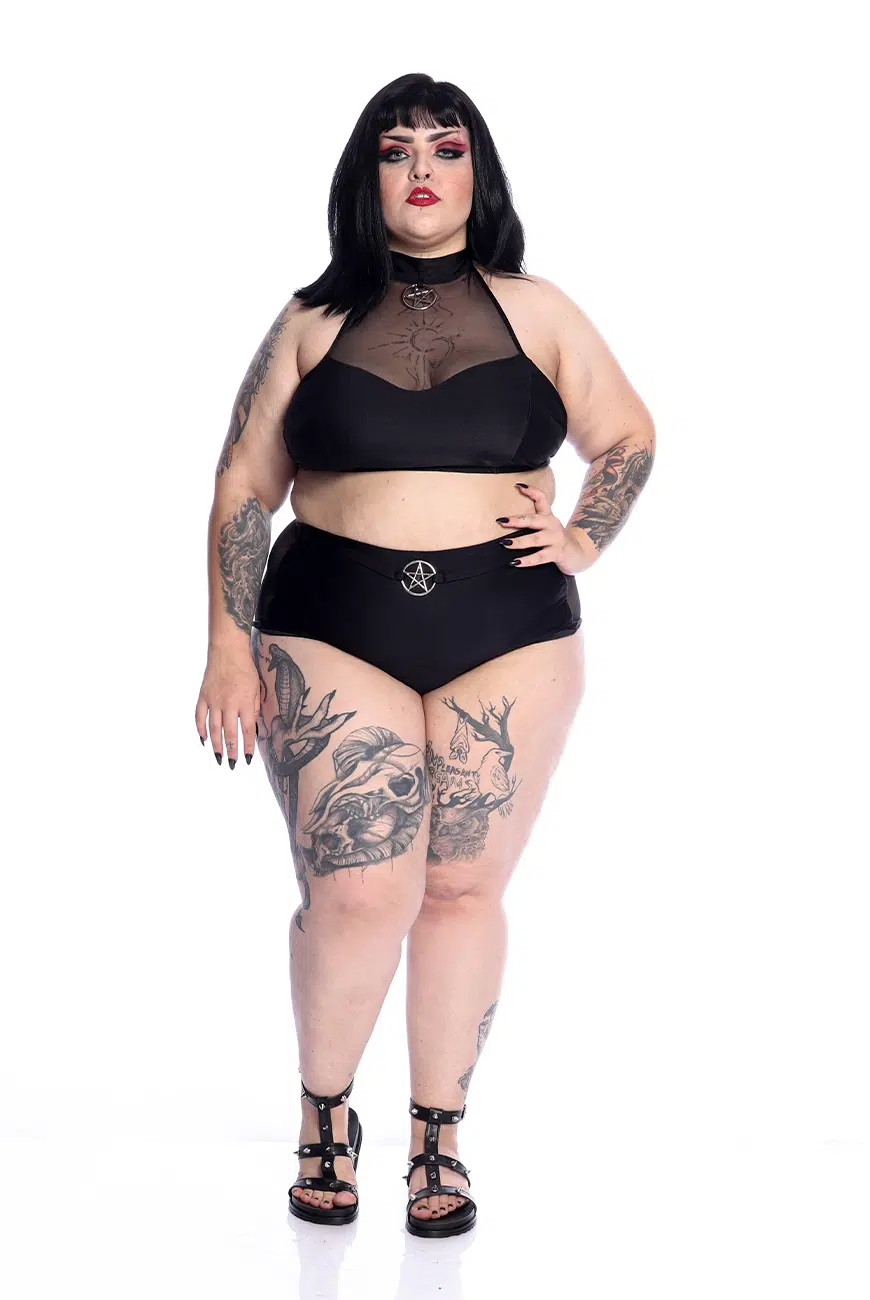Top Biquíni Tule Pentagrama Cult - Imagem 5