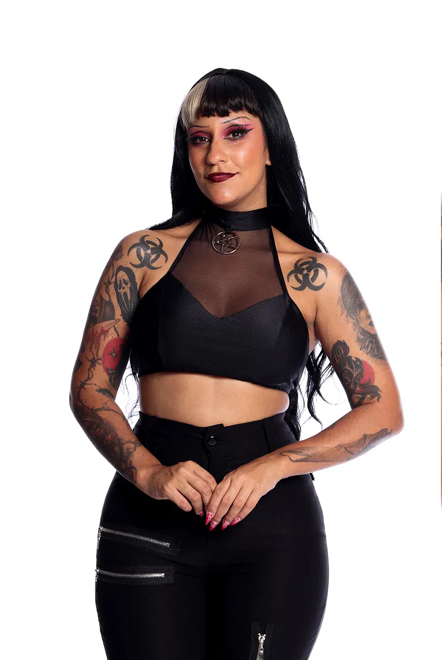 Top Biquíni Tule Pentagrama Cult - Imagem 11