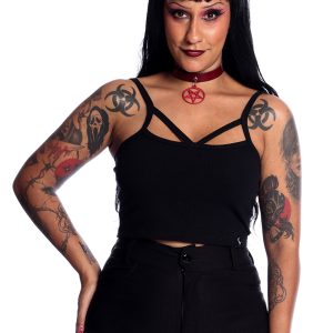 Top Canelado Strappy