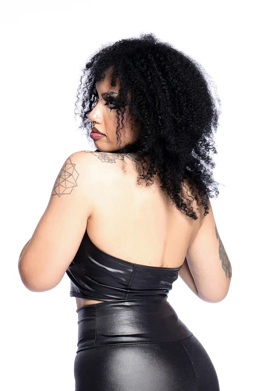 Top Frente Única Leather Cirre - Imagem 6