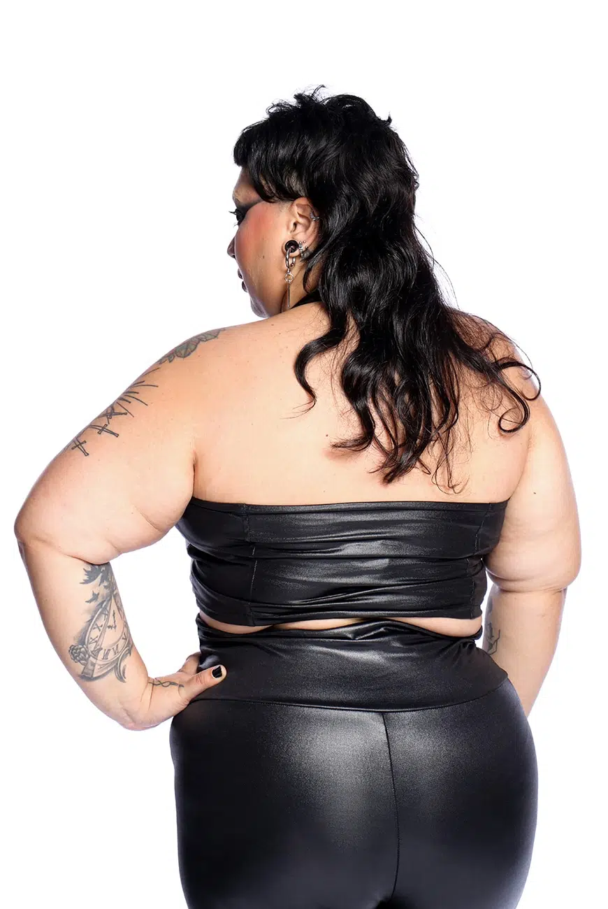 Top Frente Única Leather Cirre - Imagem 7