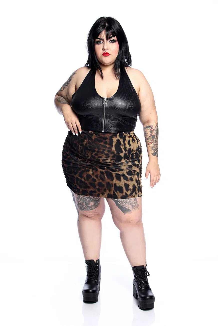 Top Frente Única Leather Rebel - Imagem 4