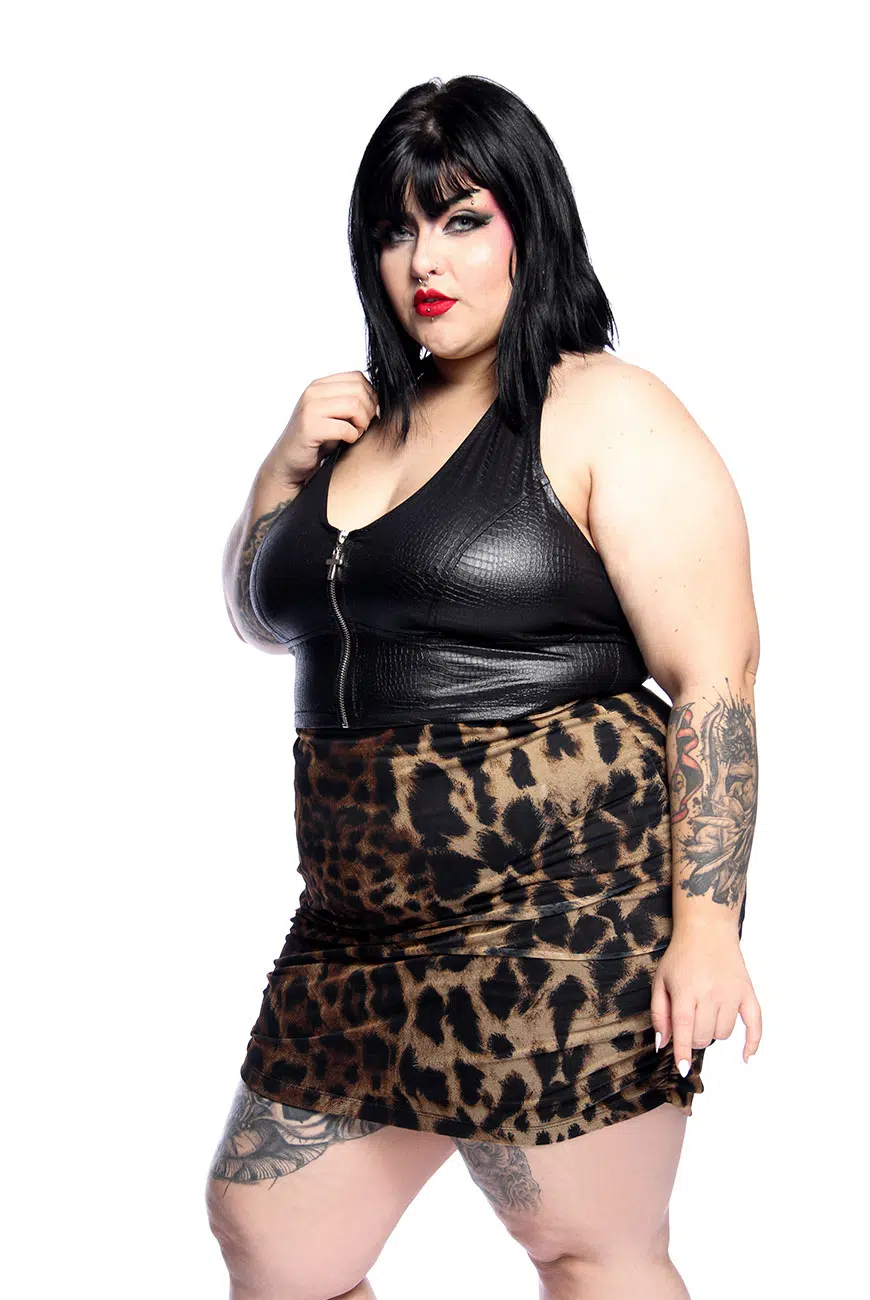 Top Frente Única Leather Rebel - Imagem 6