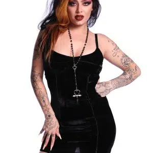 Vestido Bloodlines Veludo Preto