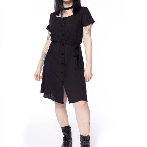 Vestido Botões Grunge
