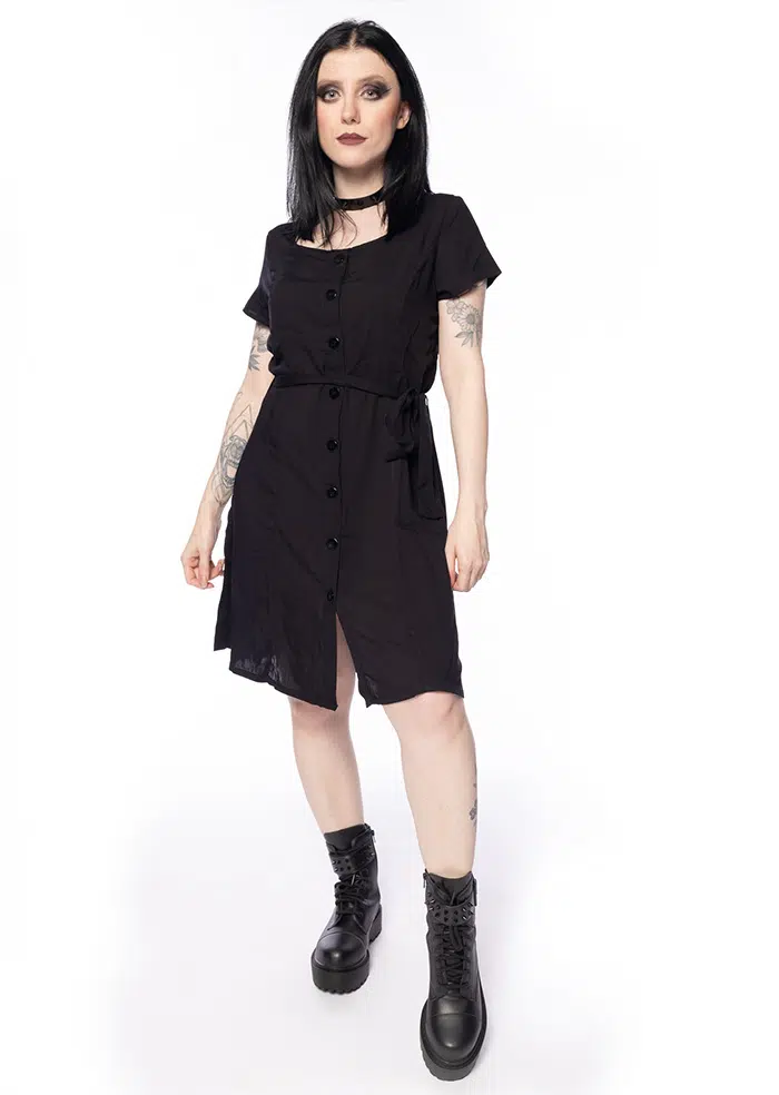 Vestido Botões Grunge - Imagem 1