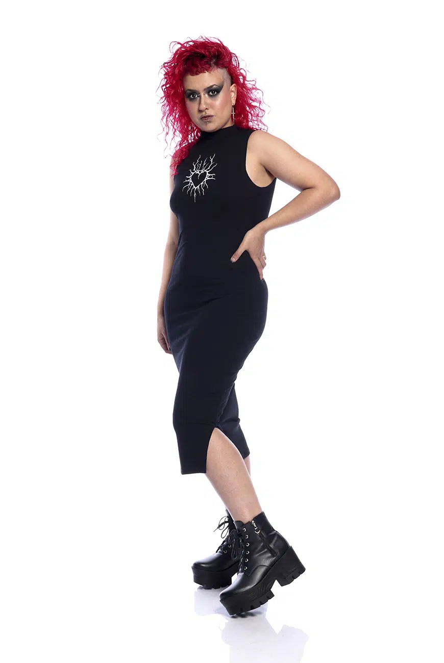 Vestido Canelado Coração Profano - Imagem 4