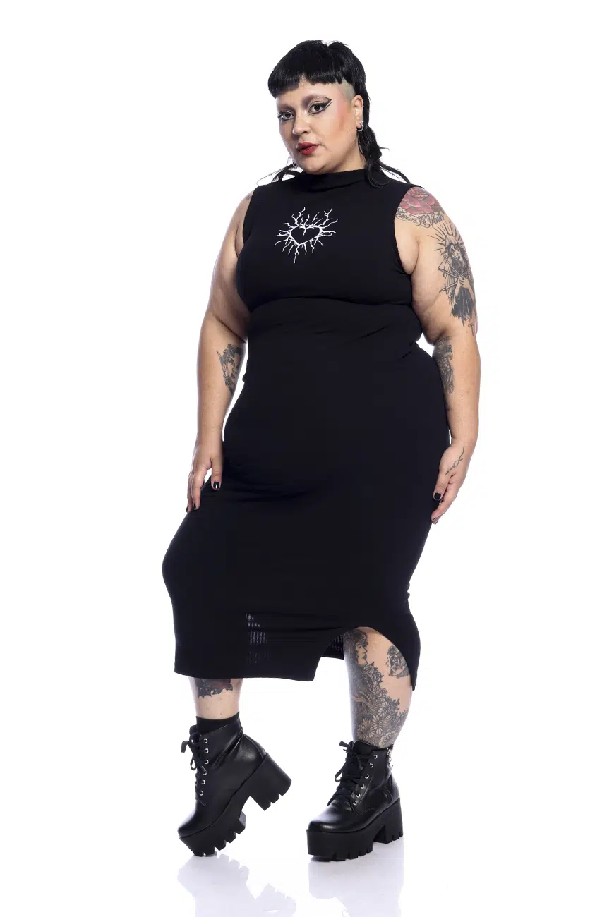 Vestido Canelado Coração Profano - Imagem 5