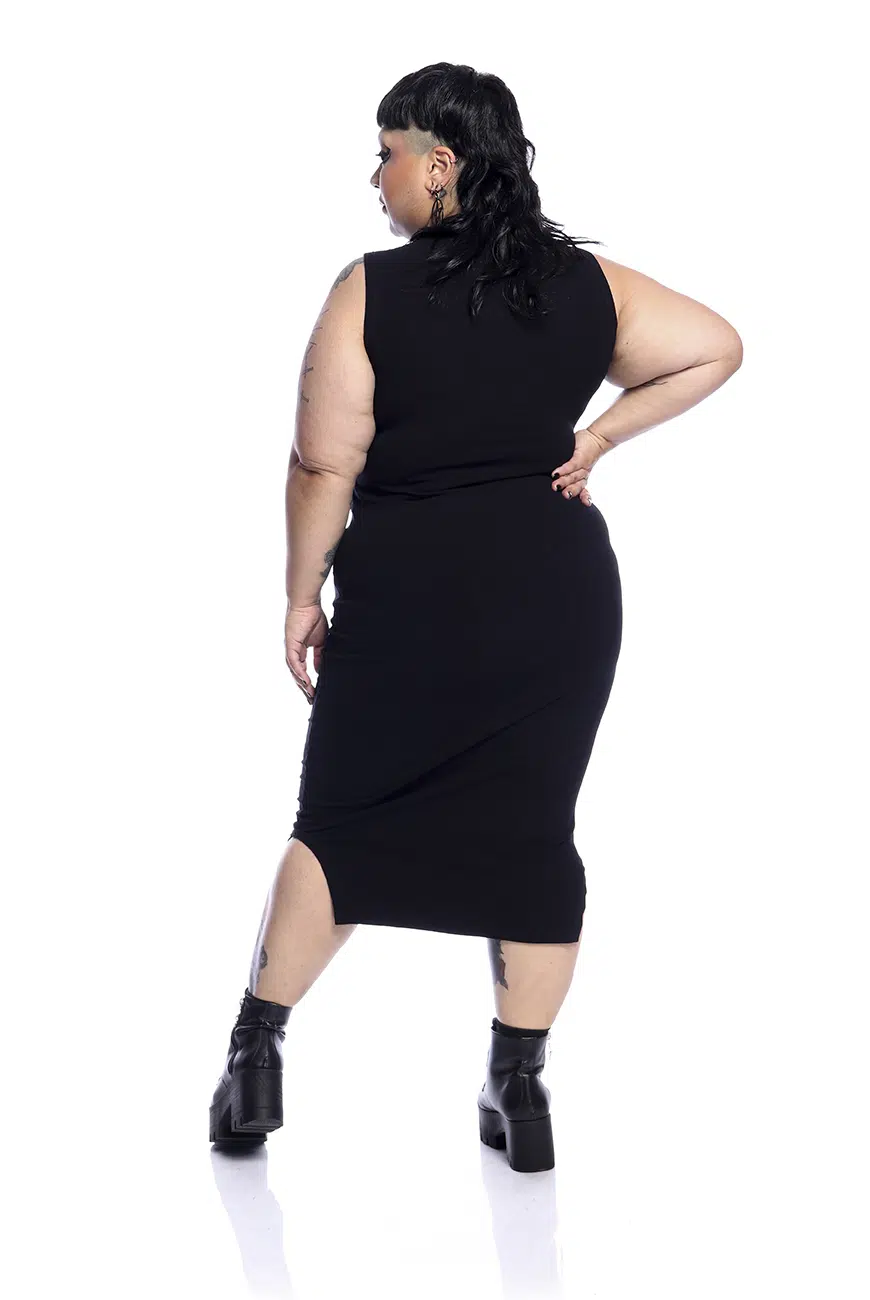 Vestido Canelado Coração Profano - Imagem 7