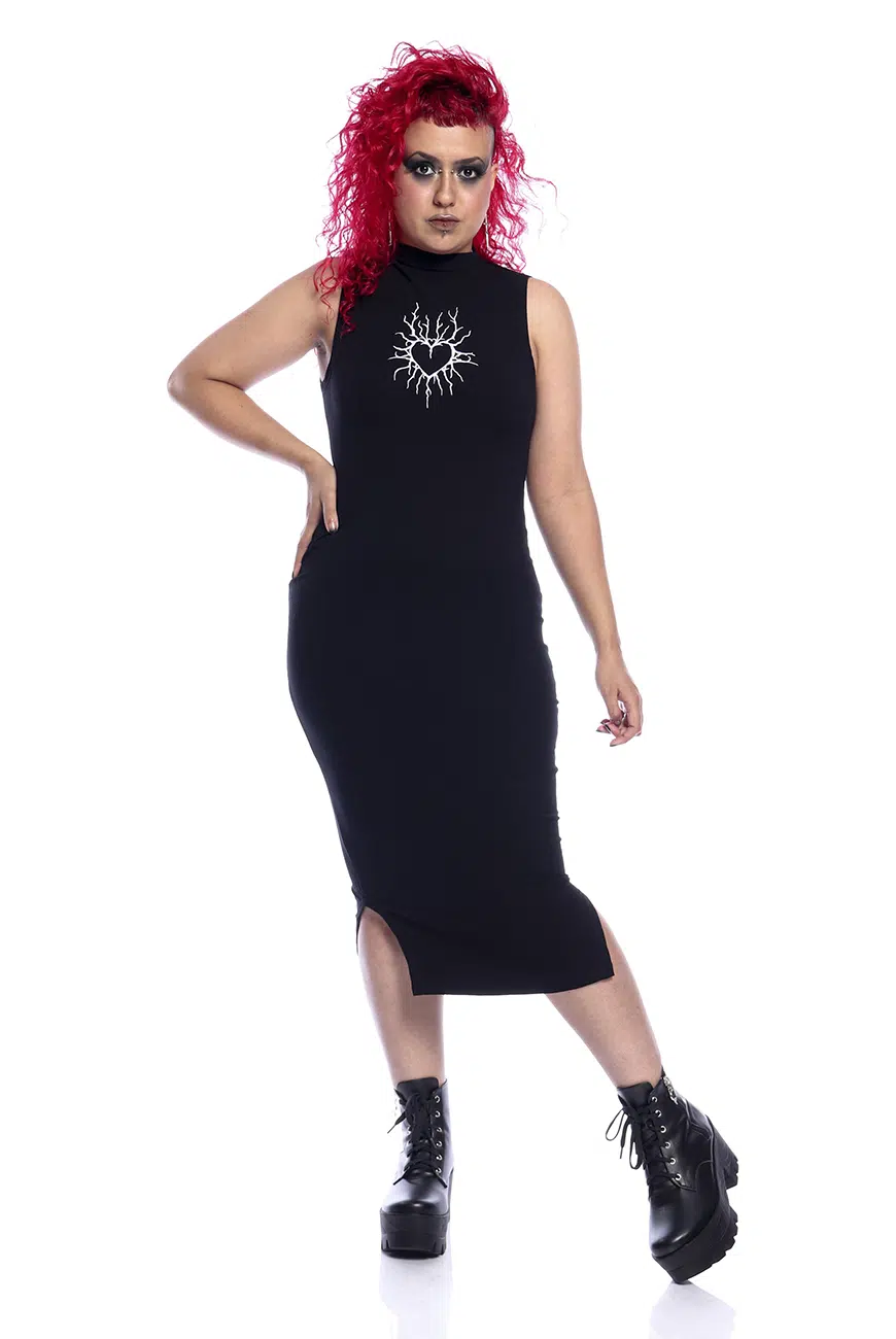 Vestido Canelado Coração Profano - Imagem 8