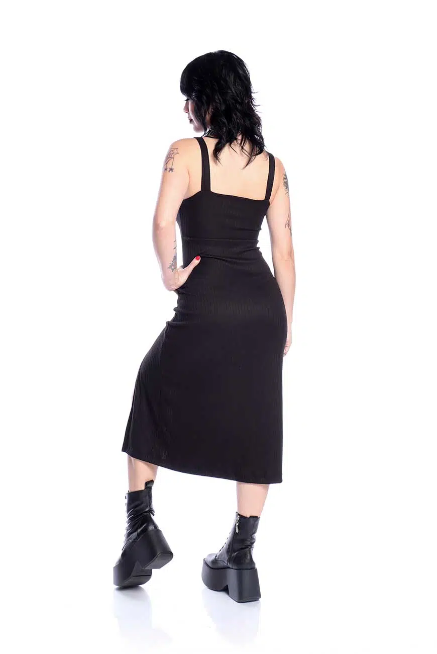Vestido Canelado Maid - Imagem 5
