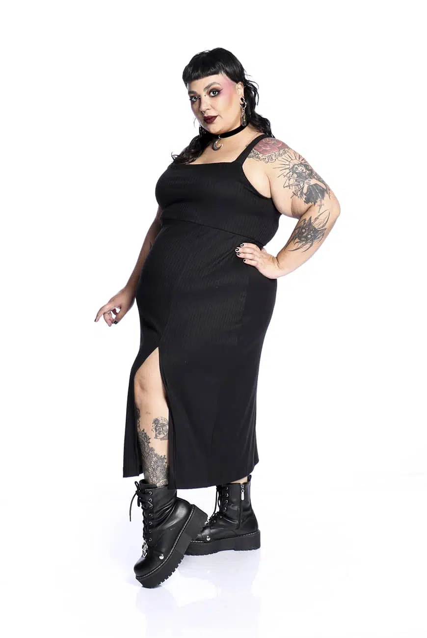 Vestido Canelado Maid - Imagem 4