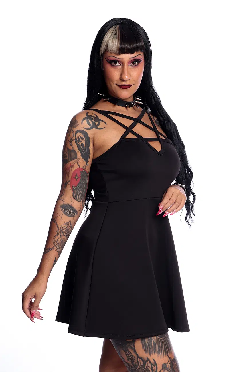 Vestido Godê Pentagrama Club - Imagem 6