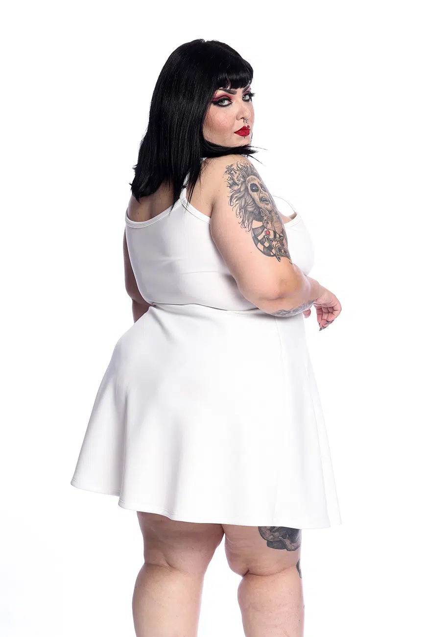 Vestido Godê Pentagrama Club Off White - Imagem 9