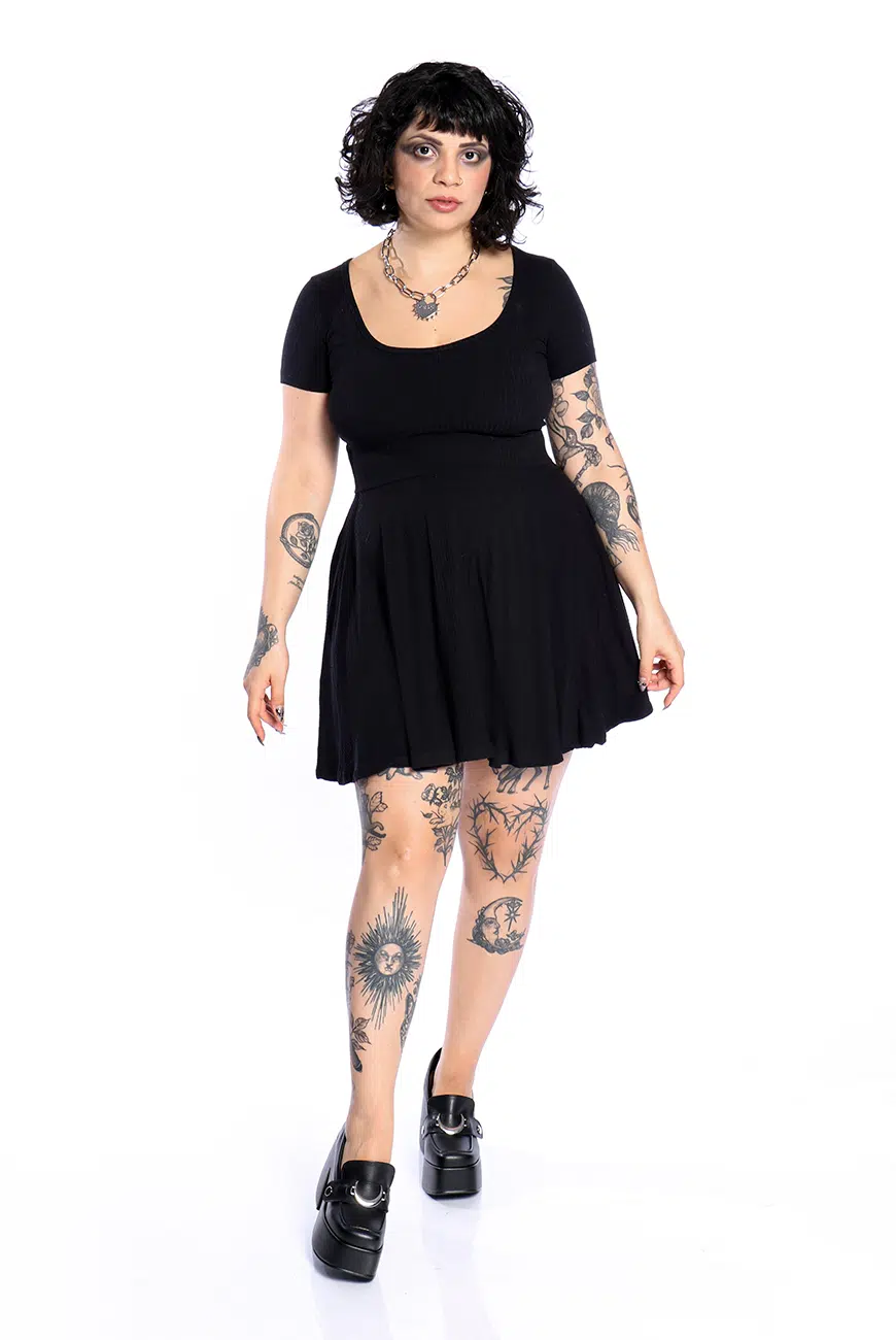 Vestido Godê Preto Spellman - Imagem 3