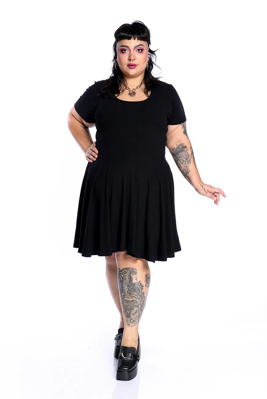 Vestido Godê Preto Spellman - Imagem 4