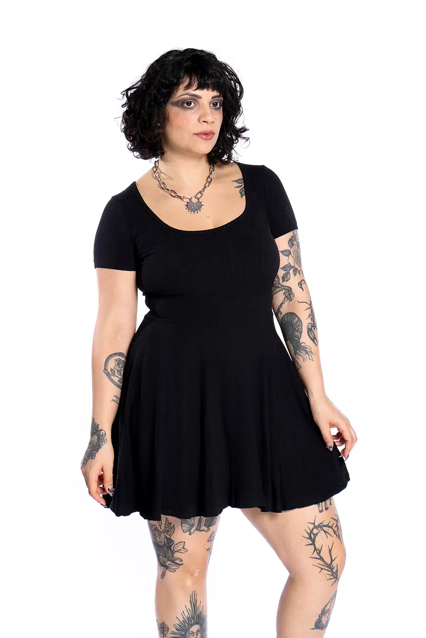 Vestido Godê Preto Spellman - Imagem 5
