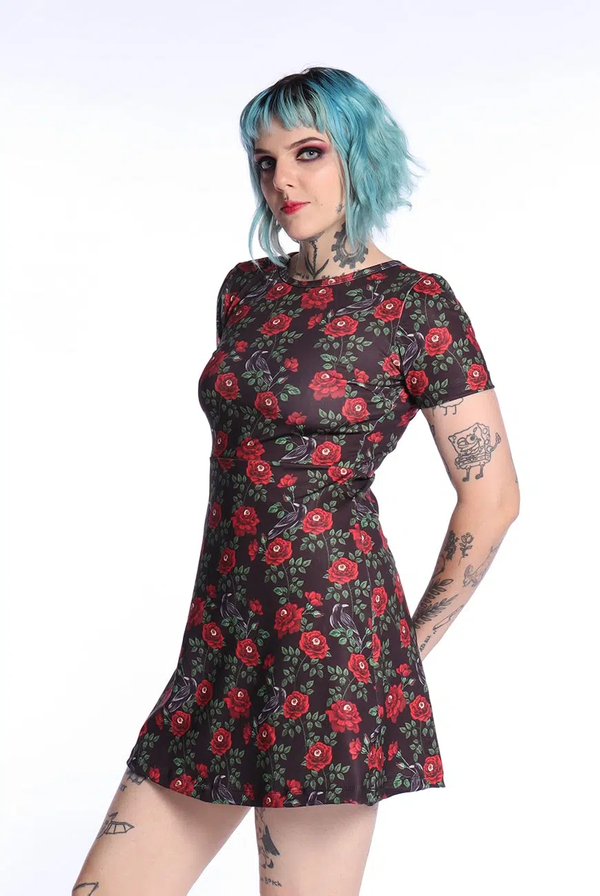 Vestido Godê Raven Garden - Imagem 6