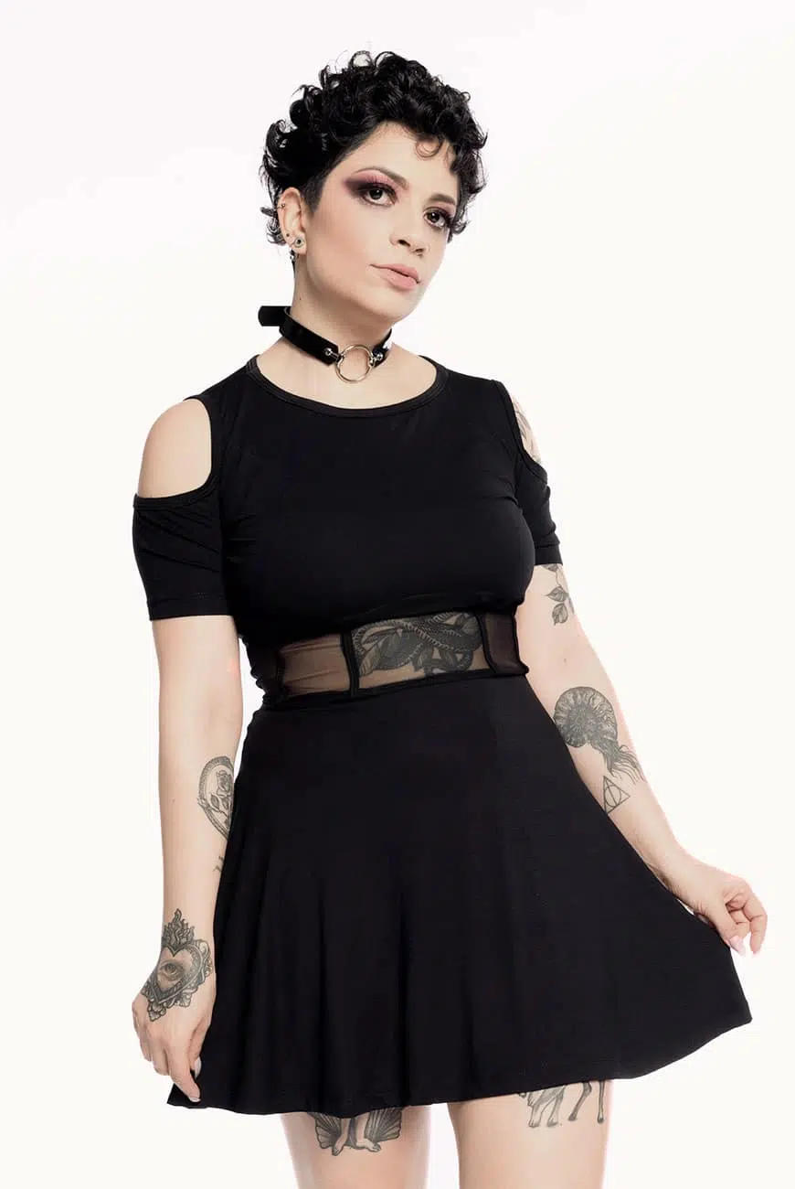 Vestido Godê Tule Strain - Imagem 1