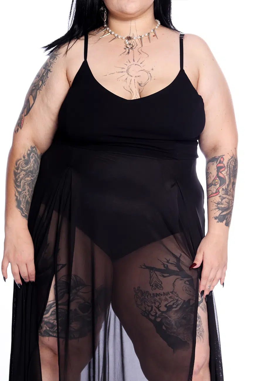 Vestido Longo Tule Neo Aconite - Imagem 9