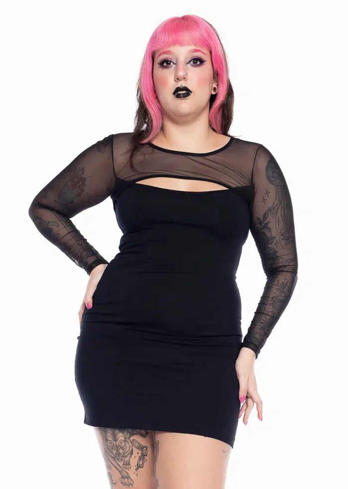 Vestido Manga Longa Siren Tule - Imagem 1