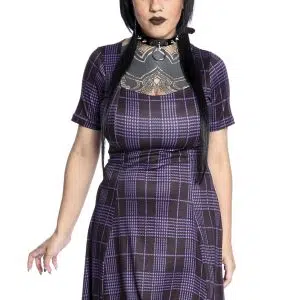 Vestido Nancy Xadrez Roxo
