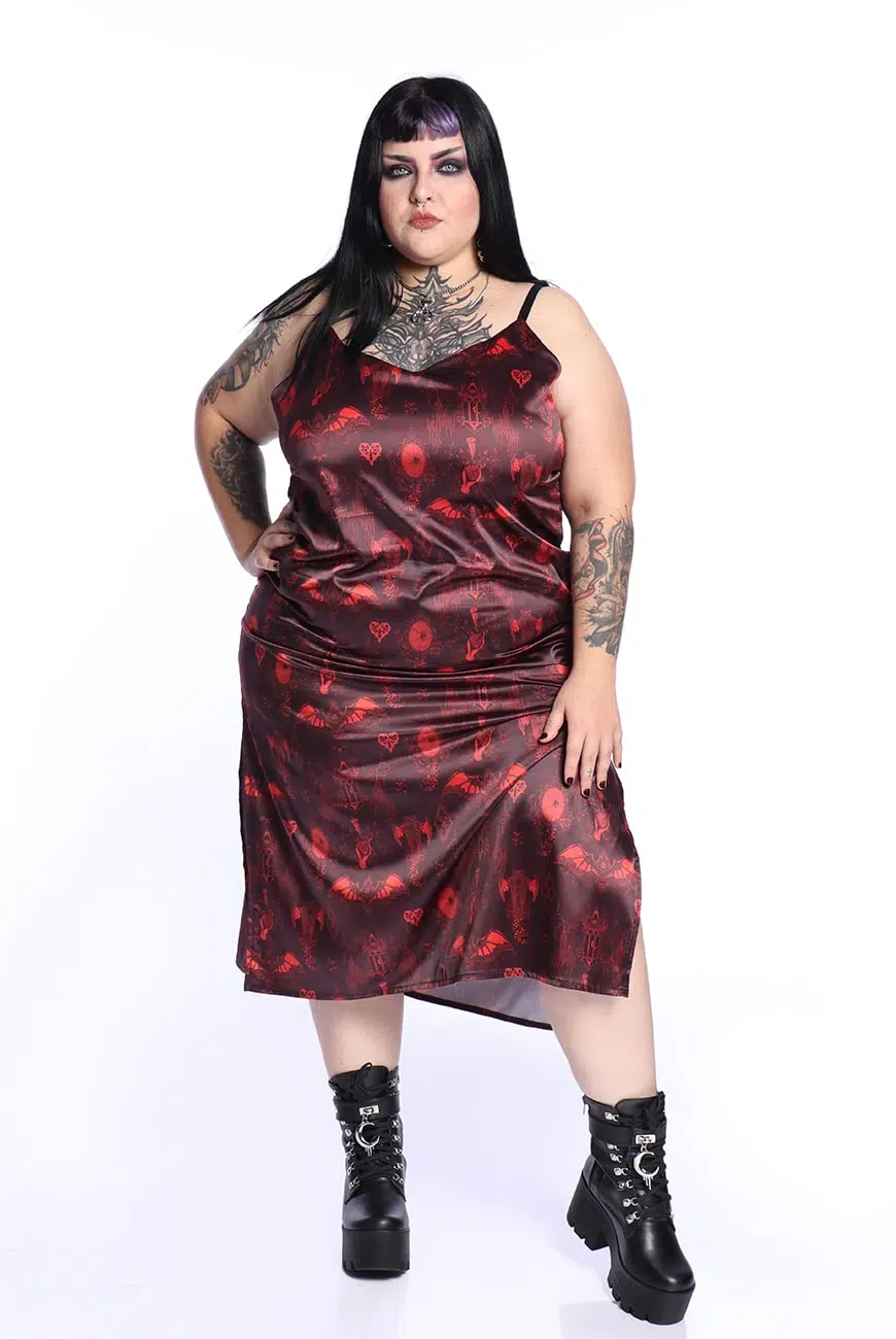 Vestido Slip Vermelho Dracul - Imagem 2