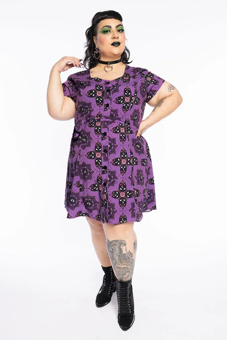 Vestido Botões Kaleidoscat - Imagem 3