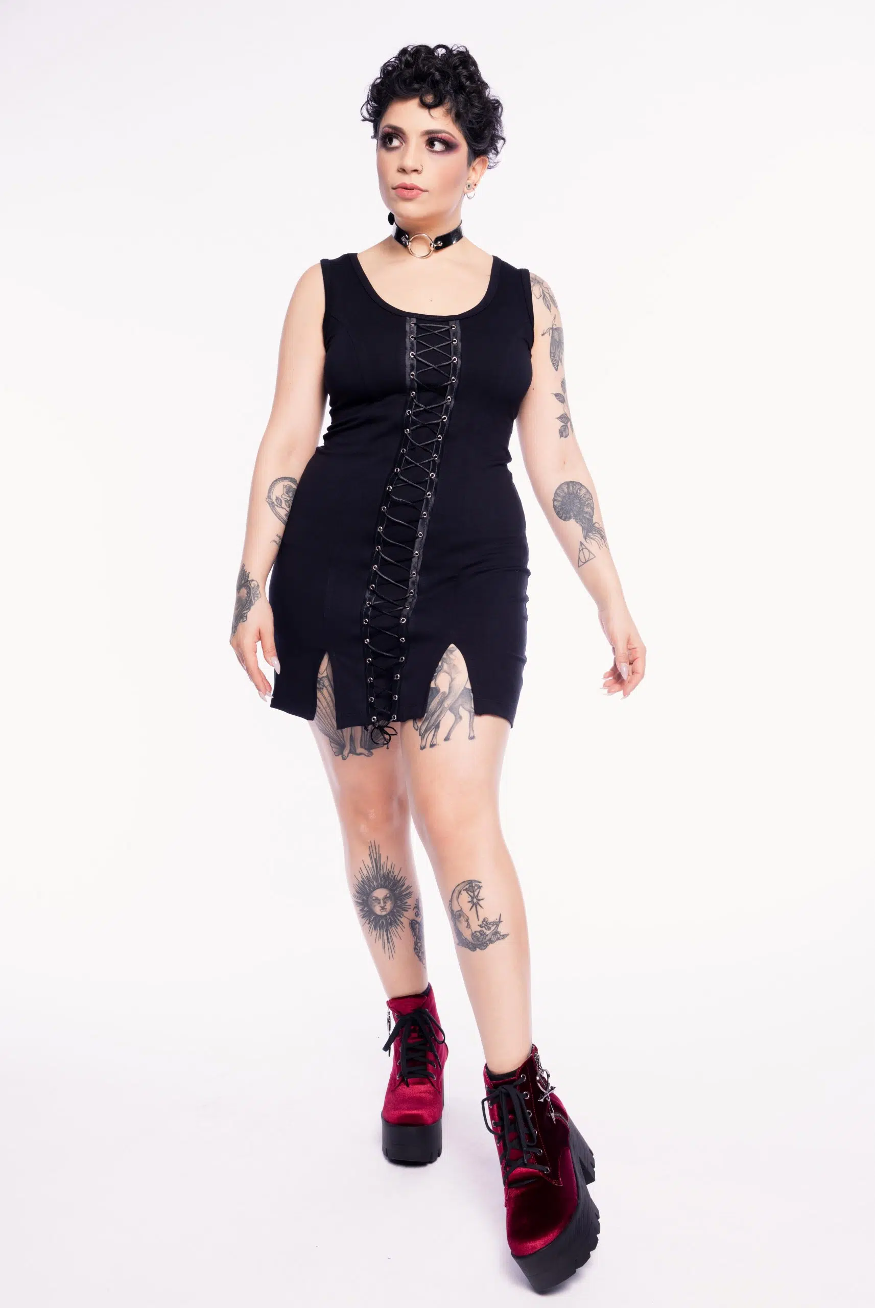 Vestido Justo Amarração Maiden - Imagem 7