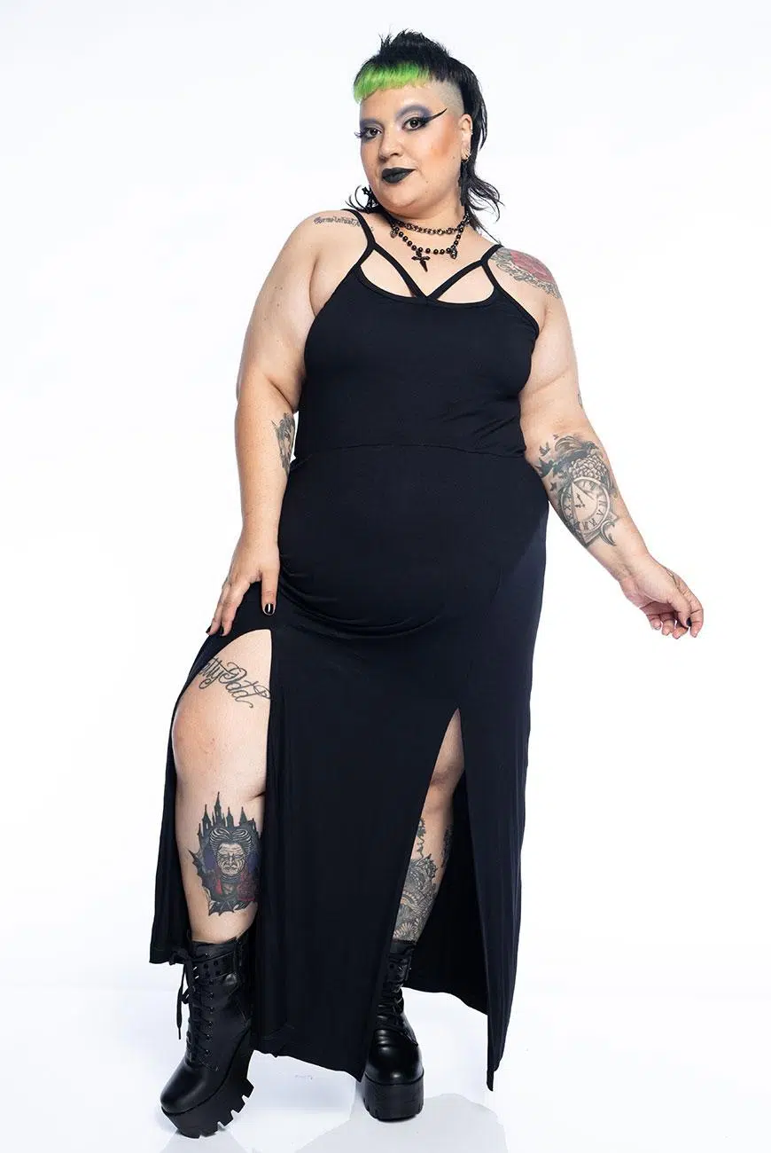 Vestido Longo Strappy Fendas - Imagem 2