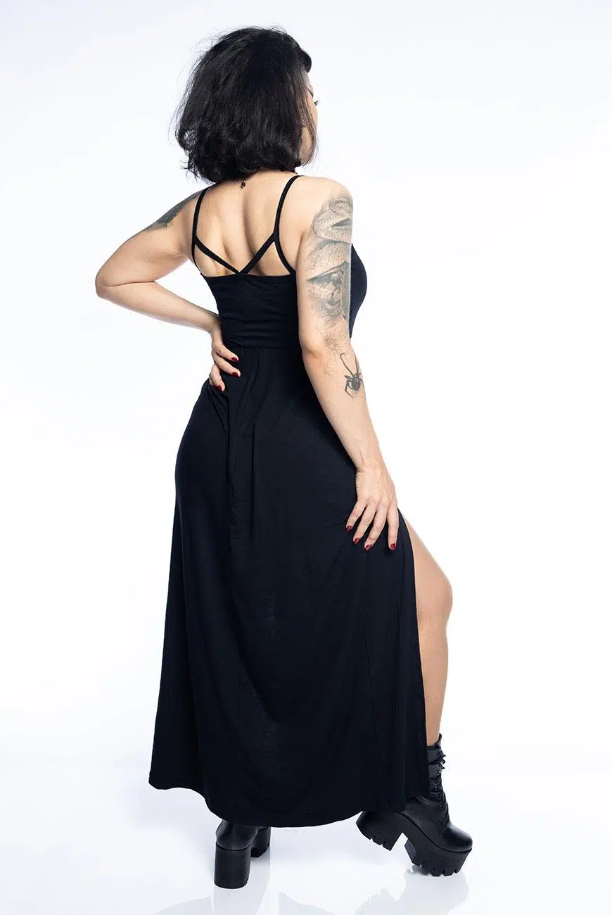 Vestido Longo Strappy Fendas - Imagem 6