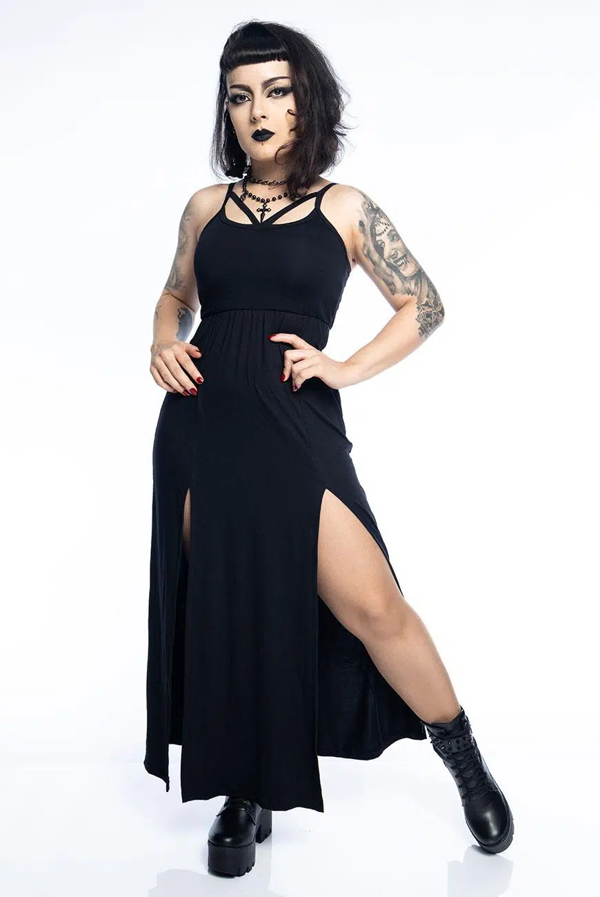 Vestido Longo Strappy Fendas - Imagem 7